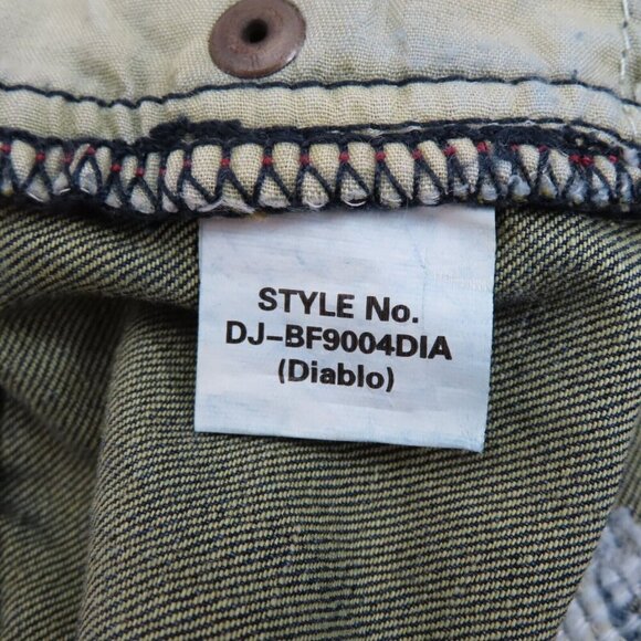 Dear John Womens 27 Jesse Boyfriend Distressed Roll Cuff Hem Denim Blue Jeans - Picture 10 of 12